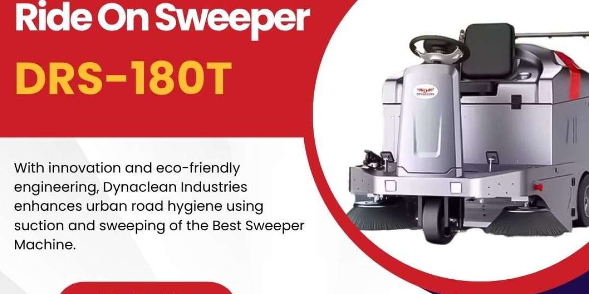 Dynaclean Industries Ensures Spotless Spaces Using Ride on Sweeper Machine Innovation