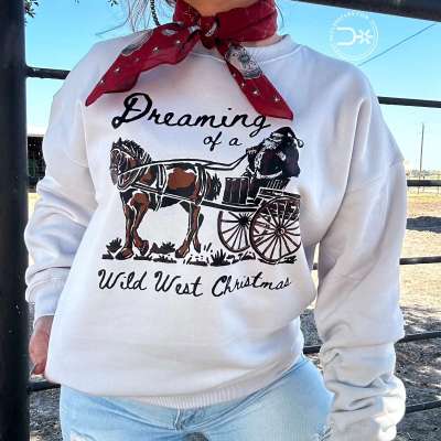 Dreaming Of A Wild West Christmas Sweatshirt Profile Picture